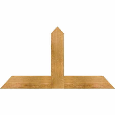 Ekena Millwork Portland Rough Sawn Timber Gable Bracket, Western Red Cedar, 36"W x 19"H x 2"D x 4"F, 13/12 Pitch GBW036X19X0204POR00RWR